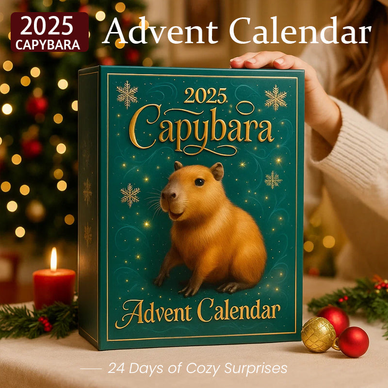 🐾 2025 Kapybara Adventskalender — 24 dagar av mysiga överraskningar 🎄✨