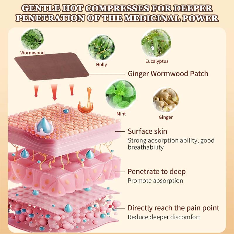 đ„2025 Ny ankomst đ„Malmört Moxibustion LedplĂ„ster/Plaster mugwort patch