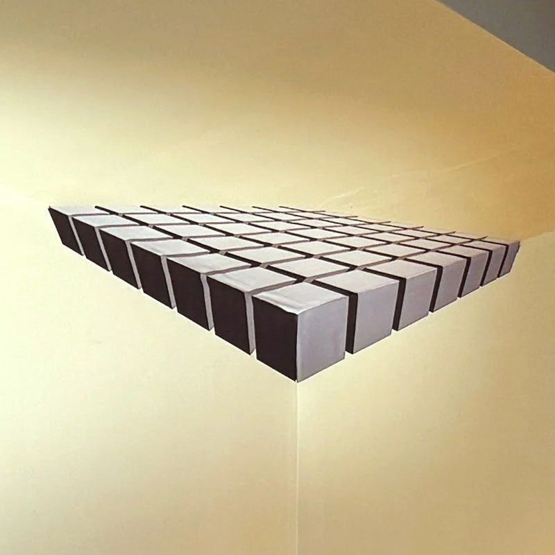 🧩 Sculpture murale d'angle géométrique moderne