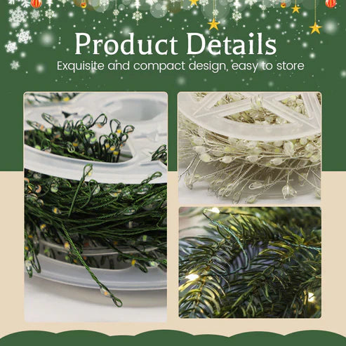 Kettenleuchte aus Kupferdraht mit Feuerwerkskörper-Motiv