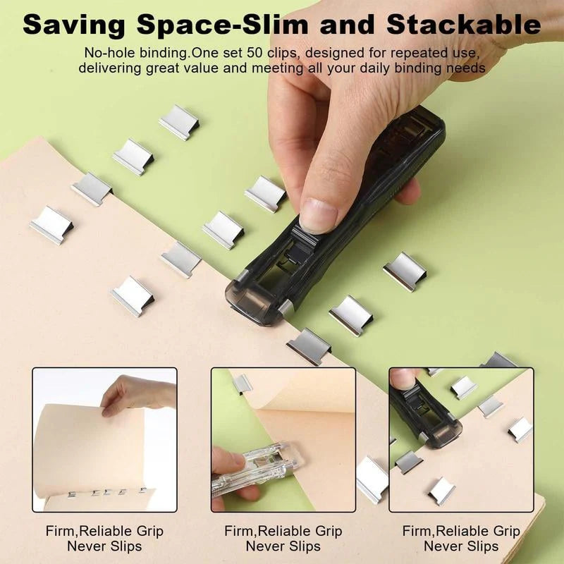 Classeur à Clips Réutilisable pour Documents – Sans Perforation