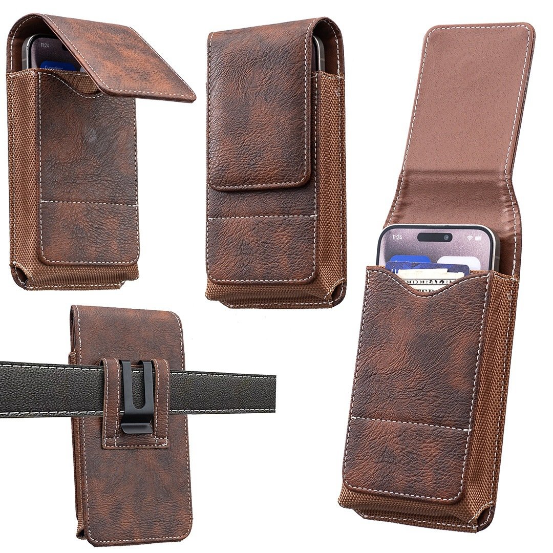 Étui de Téléphone à Ceinture Magnétique – Clip Sécurisé & Porte-Cartes