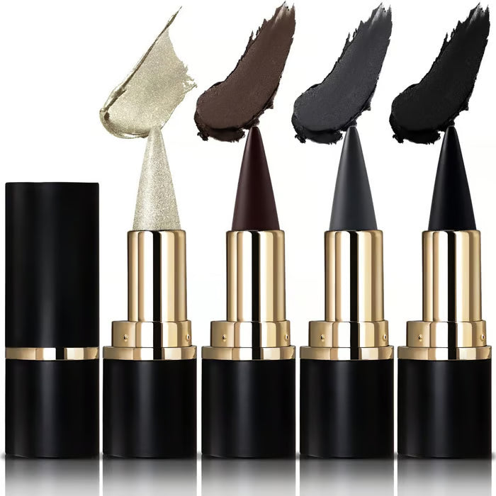 Ensemble de 4 stylos eyeliner gel waterproof : anti-bavures, longue tenue, mat et nacré