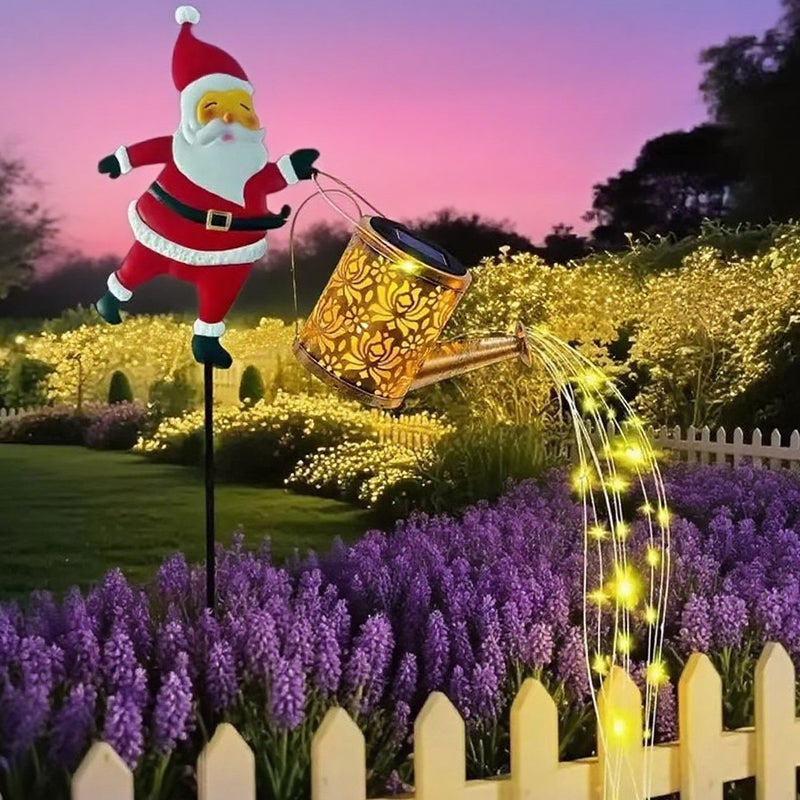 ⏰Lampe solaire de jardin en forme de Père Noël🎅🎄