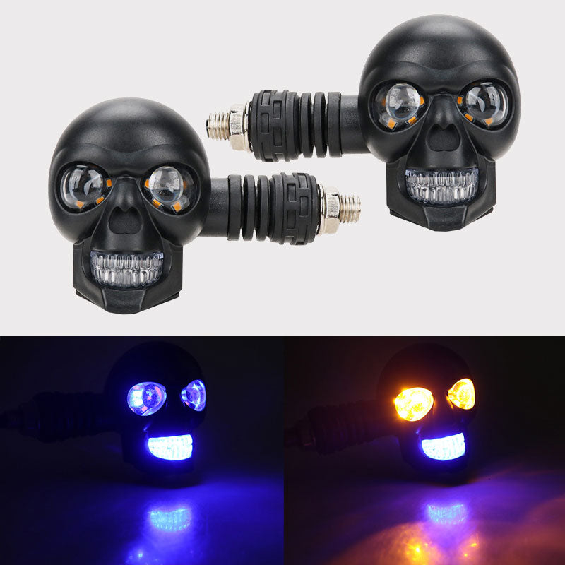 💀 LED-blinkers med dödskalle