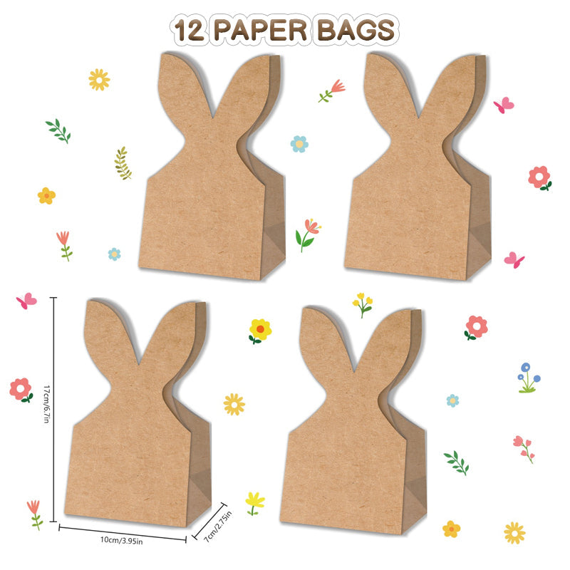 🐰 Sacs cadeaux kraft lapin de Pâques