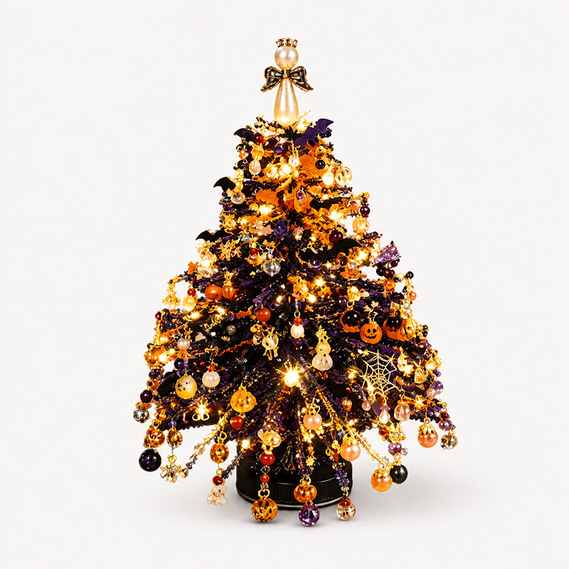 🎄Kit DIY Mini Sapin de Noël Perlé – Décoration Festive à Faire Soi-Même pour Table, Étagère & Cadeau de Noël
