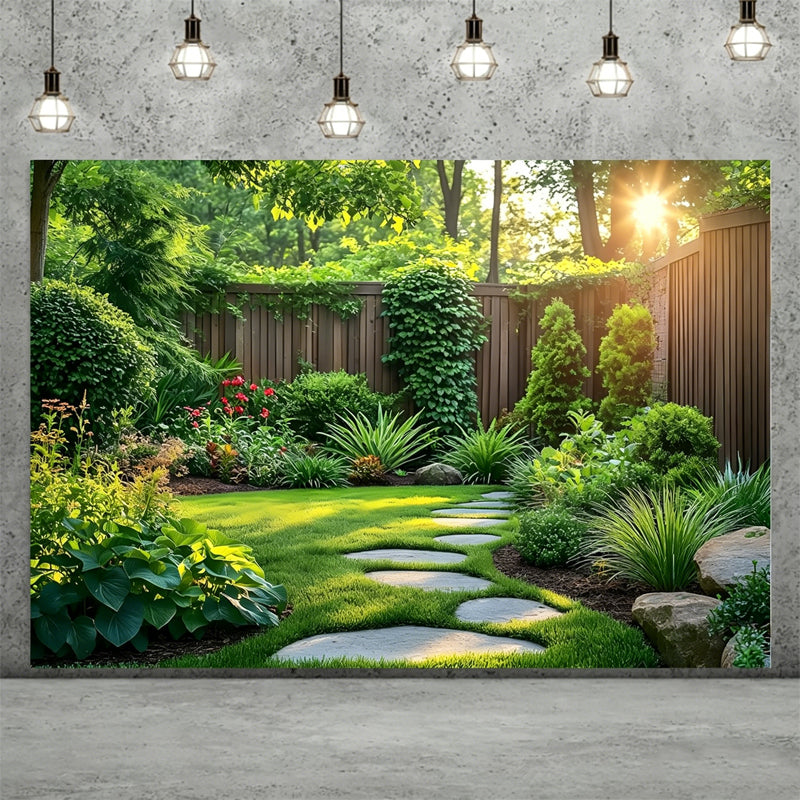 Décor mural jardin avec treillage en bois pour fête et coin photo