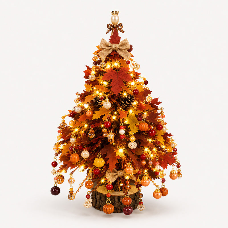 🎄Kit DIY Mini Sapin de Noël Perlé – Décoration Festive à Faire Soi-Même pour Table, Étagère & Cadeau de Noël
