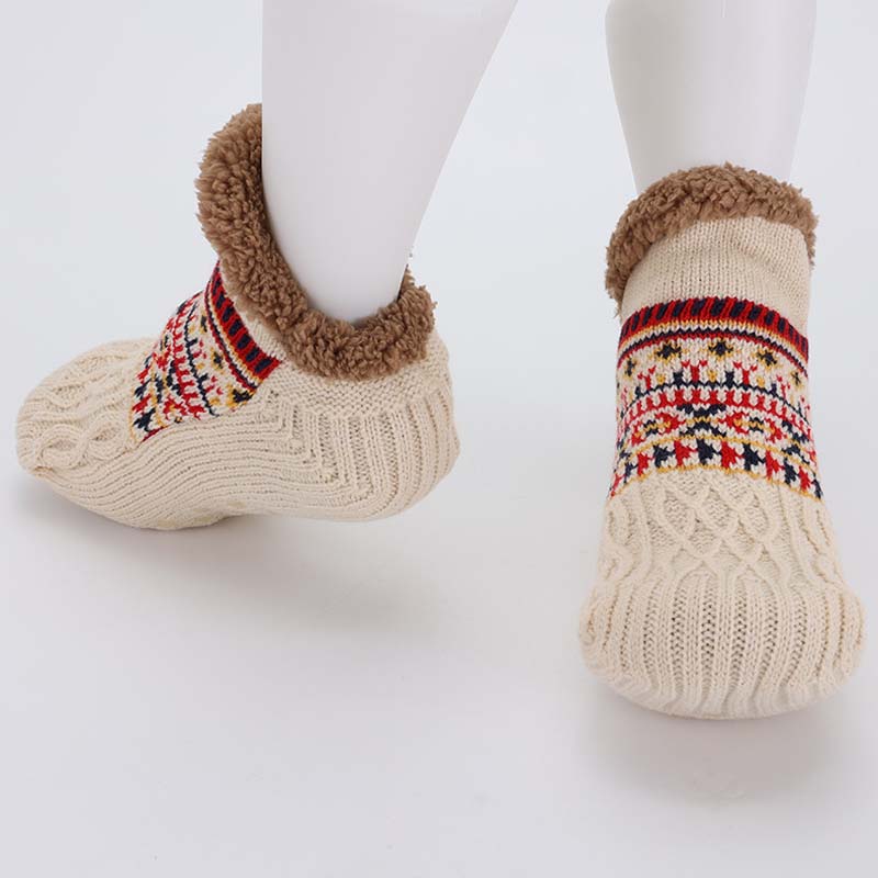 🧦 Jacquardgolvsockor – Mysig värme för varje steg