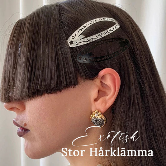 💮 Exotisk Stor Hårklämma – Unik Stilfull Design