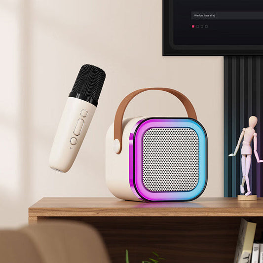 🧸 Minikaraokemaskin med trådlös mikrofon