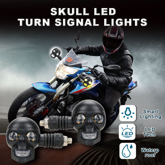💀 LED-blinkers med dödskalle