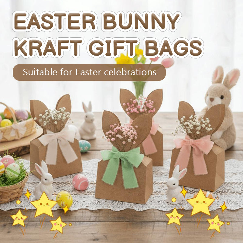 🐰 Sacs cadeaux kraft lapin de Pâques