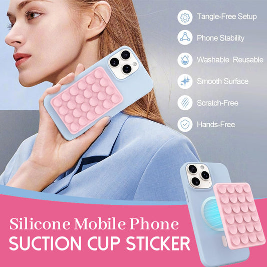 Silikon mobiltelefon sugkopp klistermärke