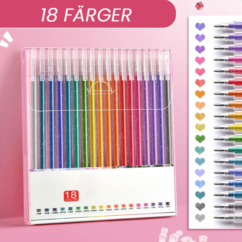 🎁2025 Rea nu—Metallisk, vibrerande, glittrande och färgglad penna/🎁2025 Hot Sale Now—Metallic Vibrant Sparkle Colorful Pen