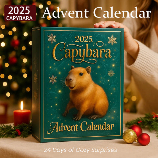 🐾 2025 Kapybara Adventskalender — 24 dagar av mysiga överraskningar 🎄✨