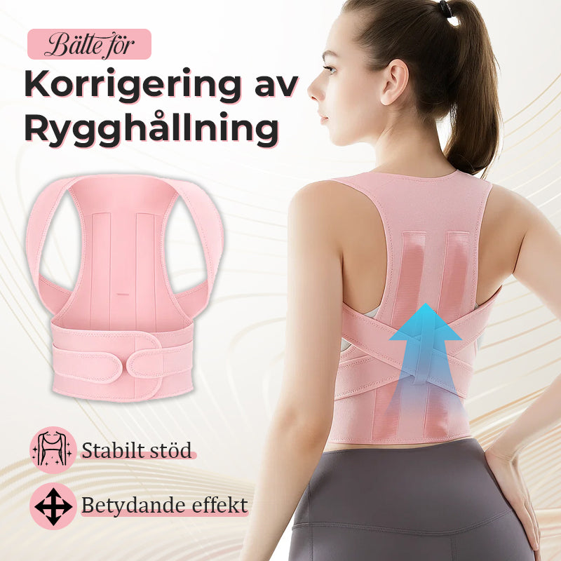 Ryggställningskorrigeringsbälte