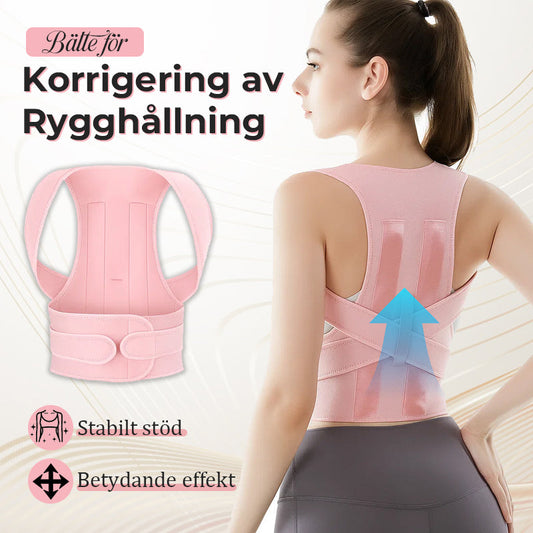 Ryggställningskorrigeringsbälte