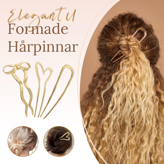 Elegant U-formade Hårpinnar