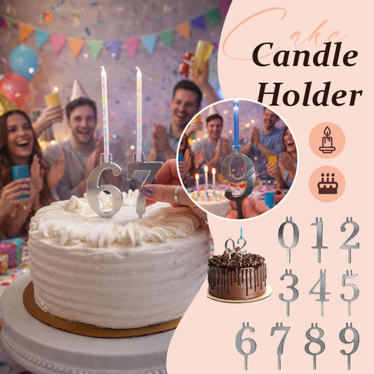 Ensemble de bougeoirs numériques pour gâteau d'anniversaire