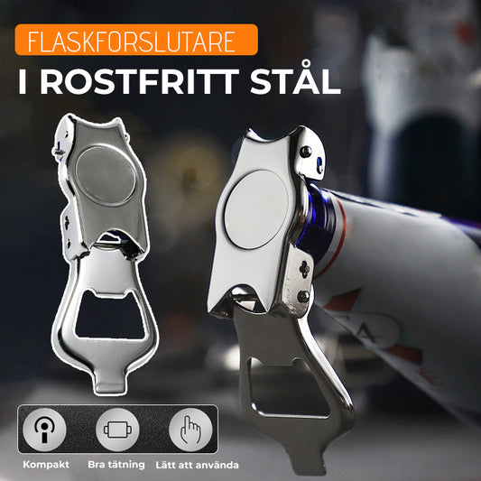 Flasköppnare I Rostfritt Stål Med Färskhetsbevarande Kork