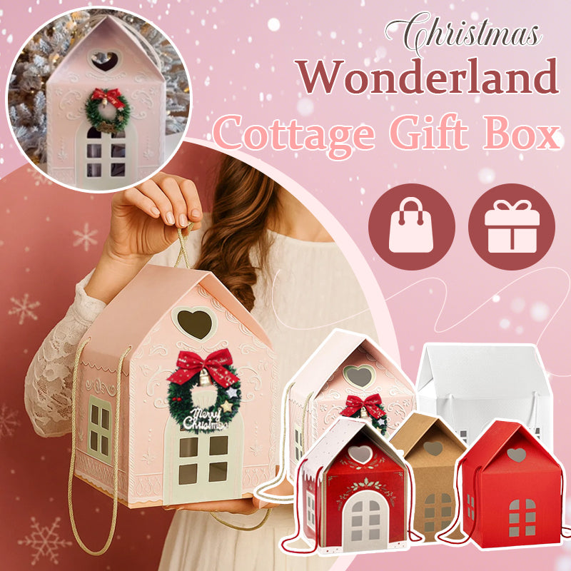 Boîte Cadeau Maison de Noël – Emballage Festif Décoratif pour Petits Cadeaux