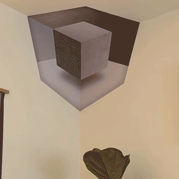 🧩 Sculpture murale d'angle géométrique moderne