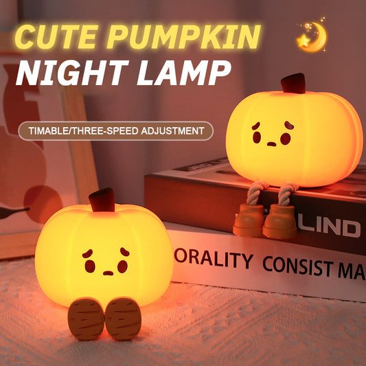 Söt pumpa nattlampa