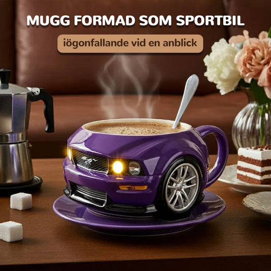 ☕Mugg formad som sportbil🚗/Sports car shape mug