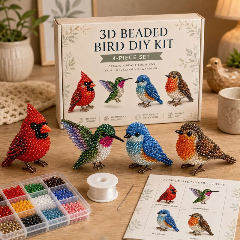 🧵✨ Kit DIY Animaux en Perles 3D – Loisir Créatif & Cadeau Fait Main