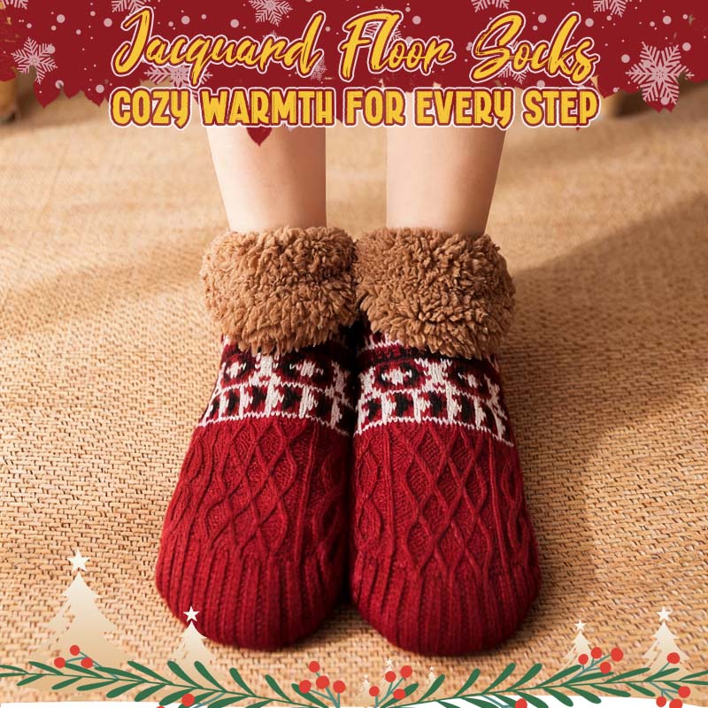 🧦 Jacquardgolvsockor – Mysig värme för varje steg