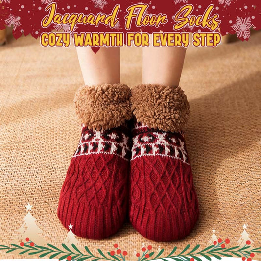 🧦 Jacquardgolvsockor – Mysig värme för varje steg