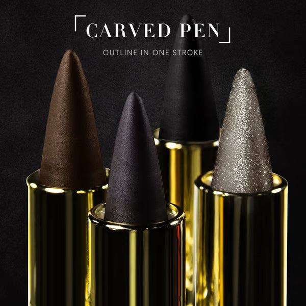 Ensemble de 4 stylos eyeliner gel waterproof : anti-bavures, longue tenue, mat et nacré