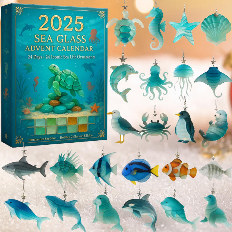 🐚✨ Calendrier de l'Avent 2025 en verre de mer
