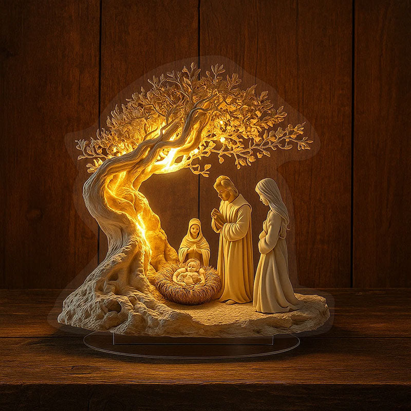 Décoration de bureau pour nouveau-né Arbre de vie de Jésus