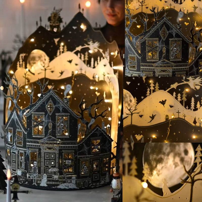 🏚️ Halloweenmagisk spökhusbelysning | Lys upp din läskiga kväll 🎃👻