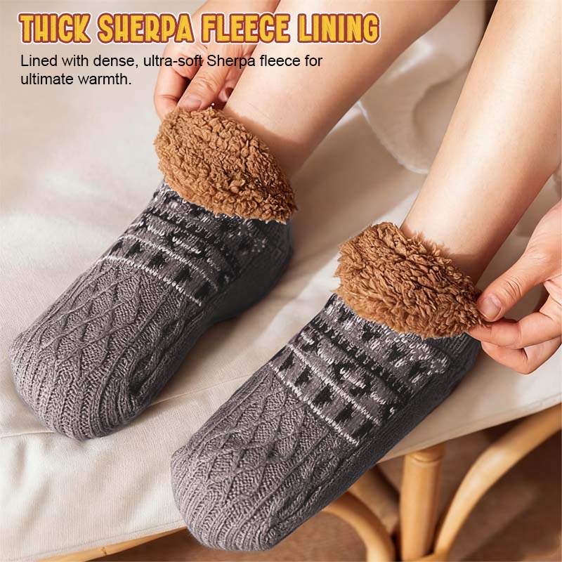 🧦 Jacquardgolvsockor – Mysig värme för varje steg