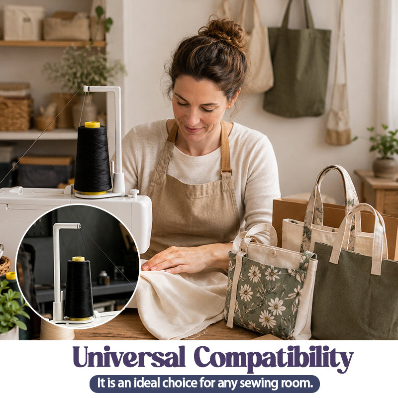 Porte-bobine supérieur pour machine à coudre – Support vertical pour grandes bobines, quilting et projets couture