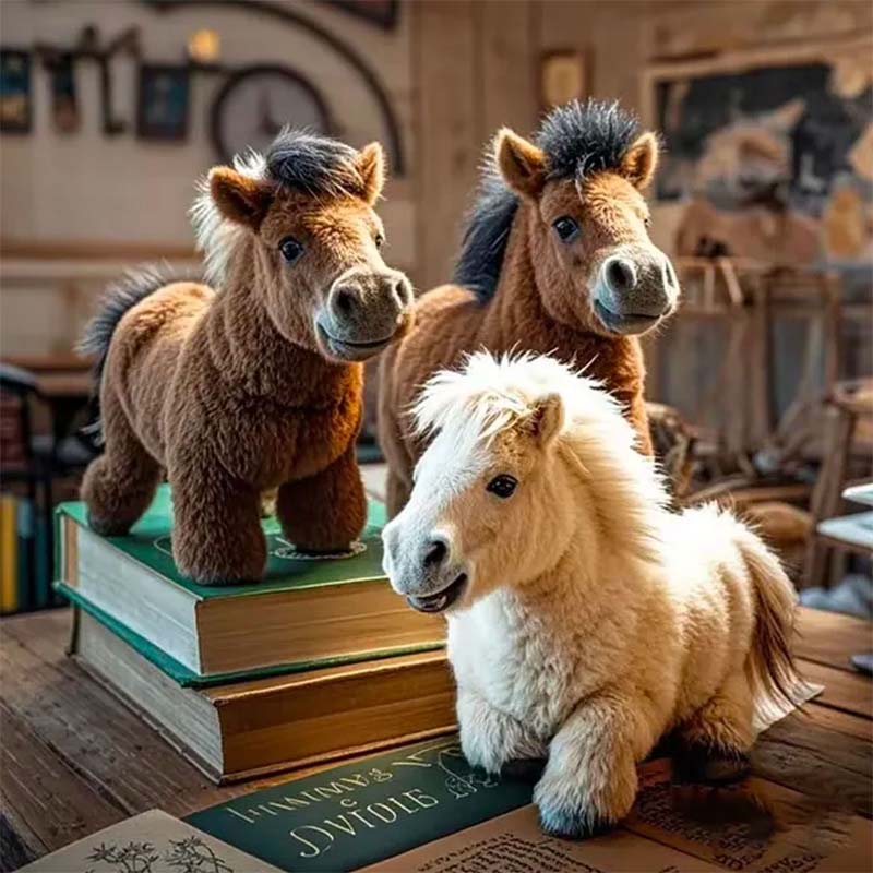 🐴 Elektrisk ponnyplyschdocka · Mjuk och söt kommer ✨