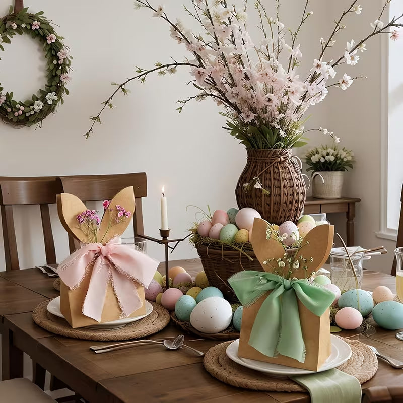 🐰 Sacs cadeaux kraft lapin de Pâques
