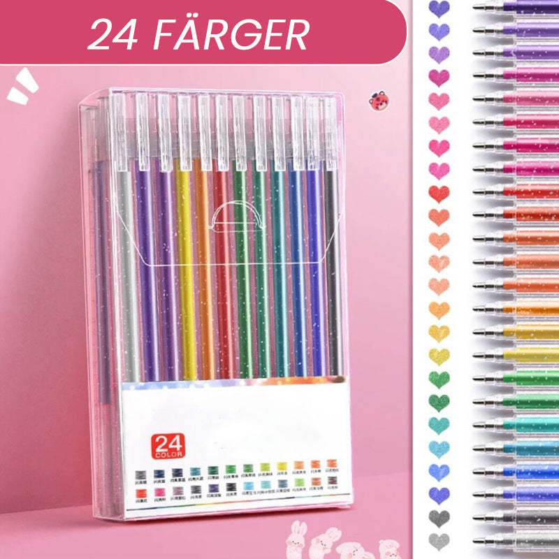 🎁2025 Rea nu—Metallisk, vibrerande, glittrande och färgglad penna/🎁2025 Hot Sale Now—Metallic Vibrant Sparkle Colorful Pen