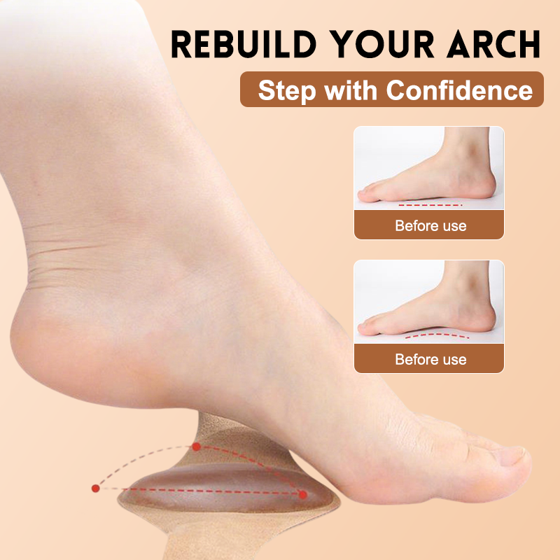 Semelles orthopédiques – Demi-semelle ajustable pour soulager les pieds plats