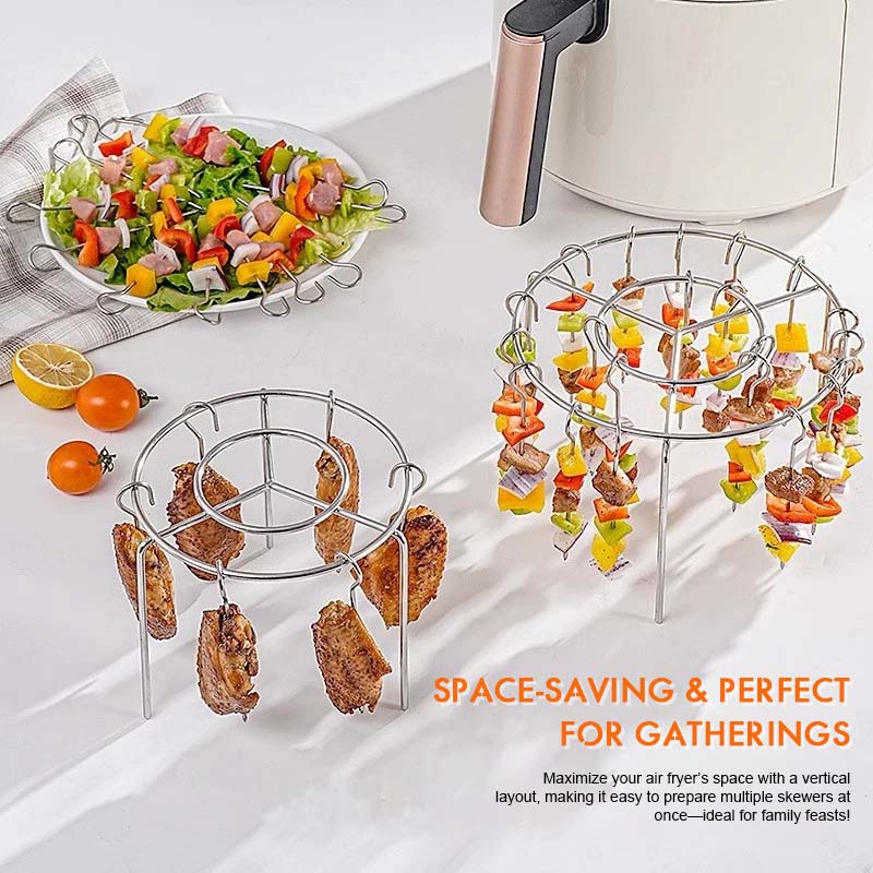 🔥 Grillspett för airfryer | 360° jämn tillagning, krispigt och saftigt! 🍢