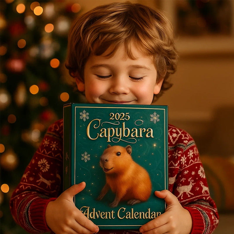🐾 2025 Kapybara Adventskalender — 24 dagar av mysiga överraskningar 🎄✨
