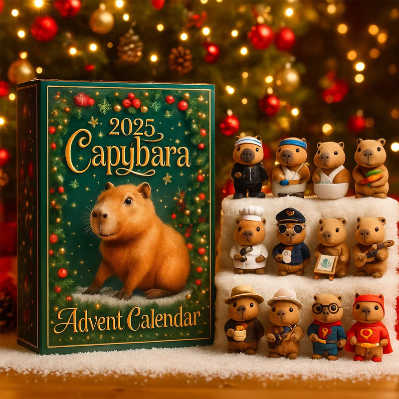 🐾 2025 Kapybara Adventskalender — 24 dagar av mysiga överraskningar 🎄✨