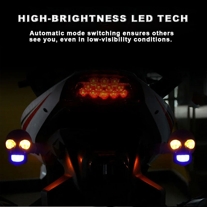 💀 LED-blinkers med dödskalle