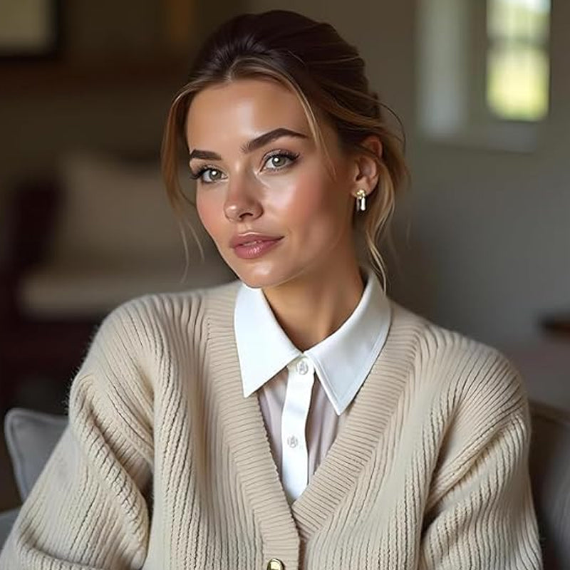 Ensemble de faux cols superposés