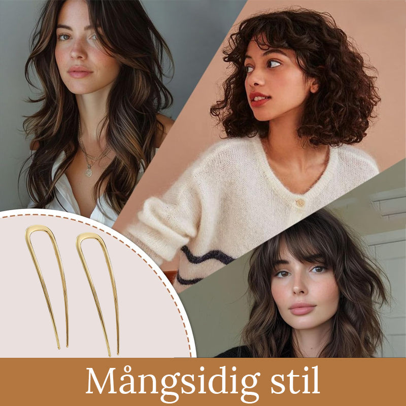 Elegant U-formade Hårpinnar