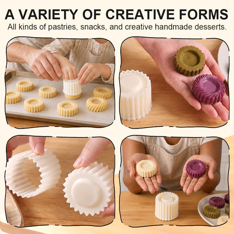Moule à Pâtisserie Double Face 2-en-1 – 2 Motifs pour Desserts Maison